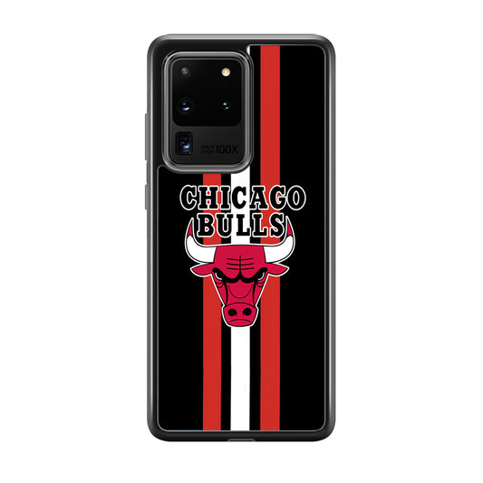 Chicago Bulls Stripe And Emblem Samsung Galaxy S20 Ultra Case