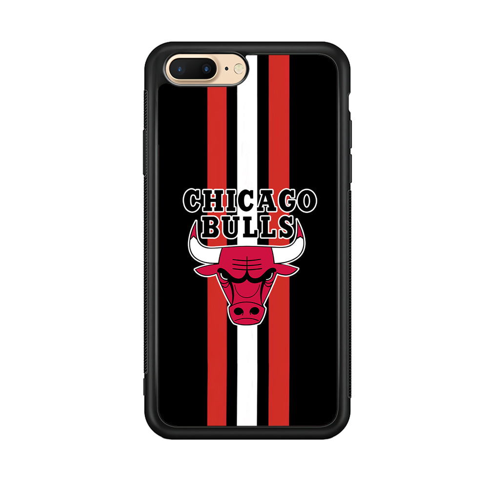 Chicago Bulls Stripe And Emblem iPhone 8 Plus Case