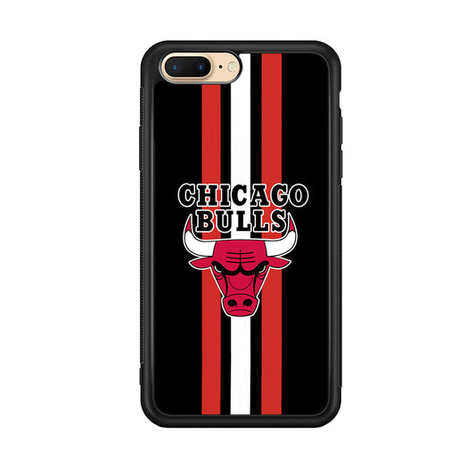 Chicago Bulls Stripe And Emblem iPhone 8 Plus Case