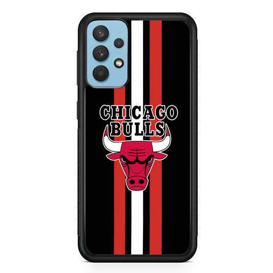 Chicago Bulls Stripe And Emblem Samsung Galaxy A32 Case