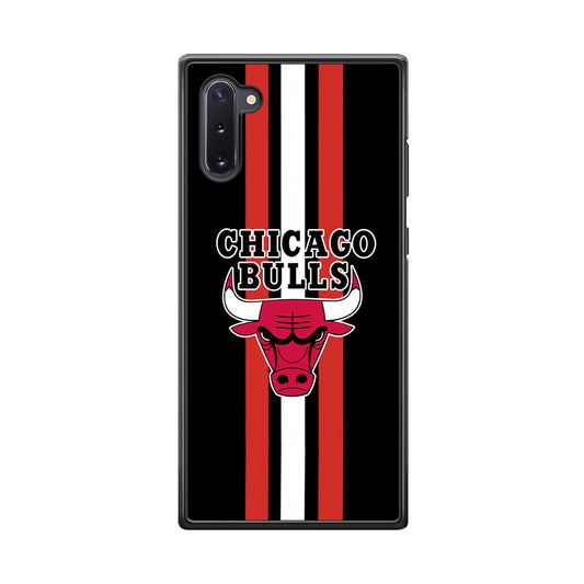 Chicago Bulls Stripe And Emblem Samsung Galaxy Note 10 Case