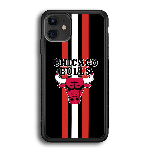 Chicago Bulls Stripe And Emblem iPhone 12 Case