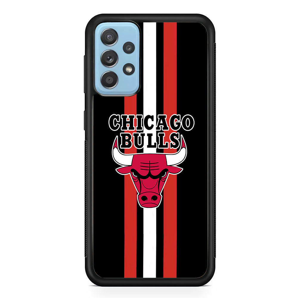 Chicago Bulls Stripe And Emblem Samsung Galaxy A72 Case