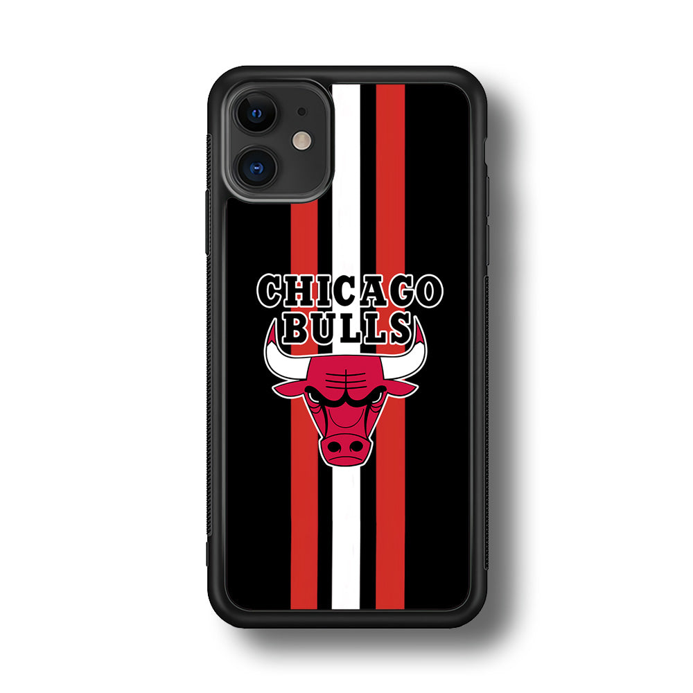 Chicago Bulls Stripe And Emblem iPhone 11 Case