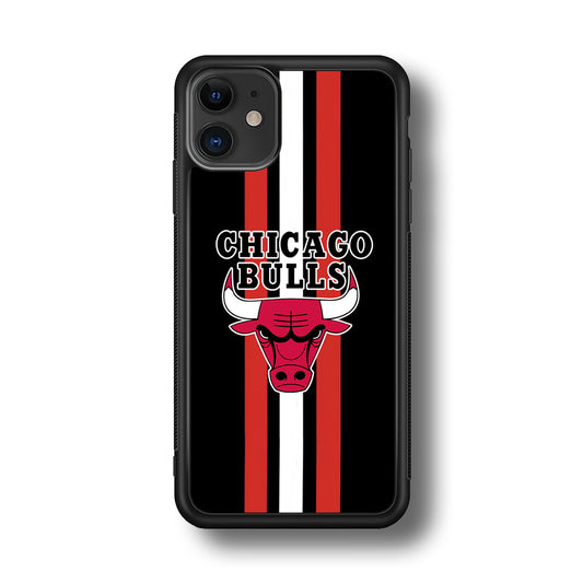 Chicago Bulls Stripe And Emblem iPhone 11 Case