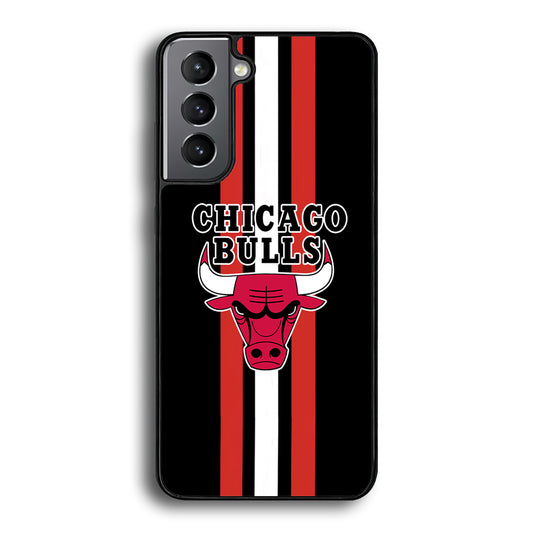 Chicago Bulls Stripe And Emblem Samsung Galaxy S21 Plus Case - Carneyforia