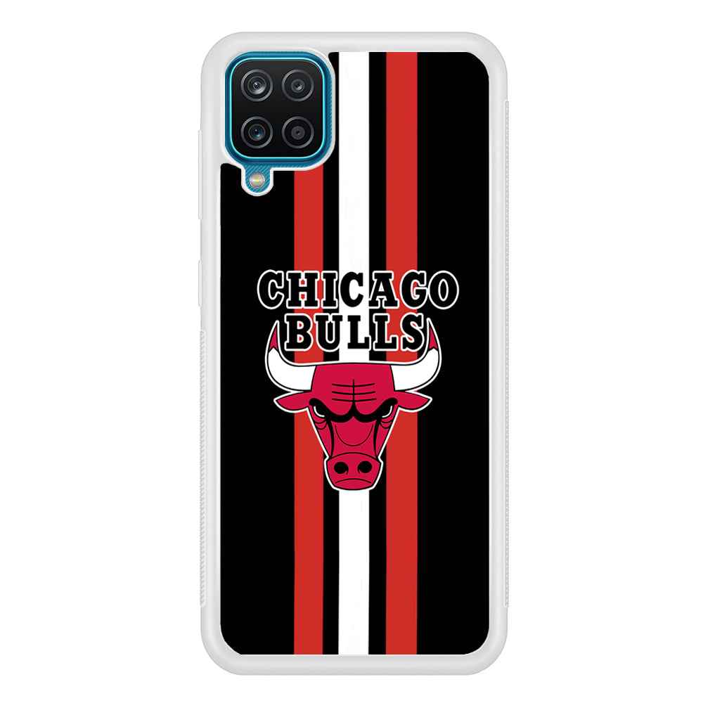 Chicago Bulls Stripe And Emblem Samsung Galaxy A12 Case