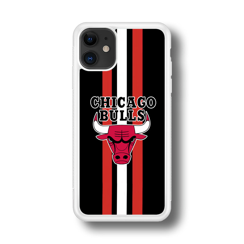 Chicago Bulls Stripe And Emblem iPhone 11 Case