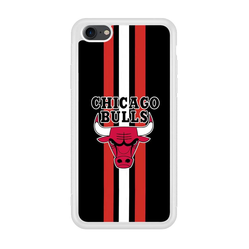 Chicago Bulls Stripe And Emblem iPhone 8 Case