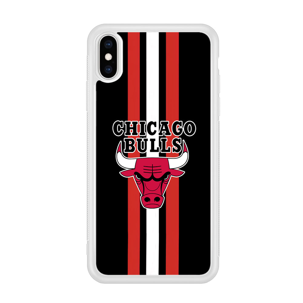 Chicago Bulls Stripe And Emblem iPhone X Case