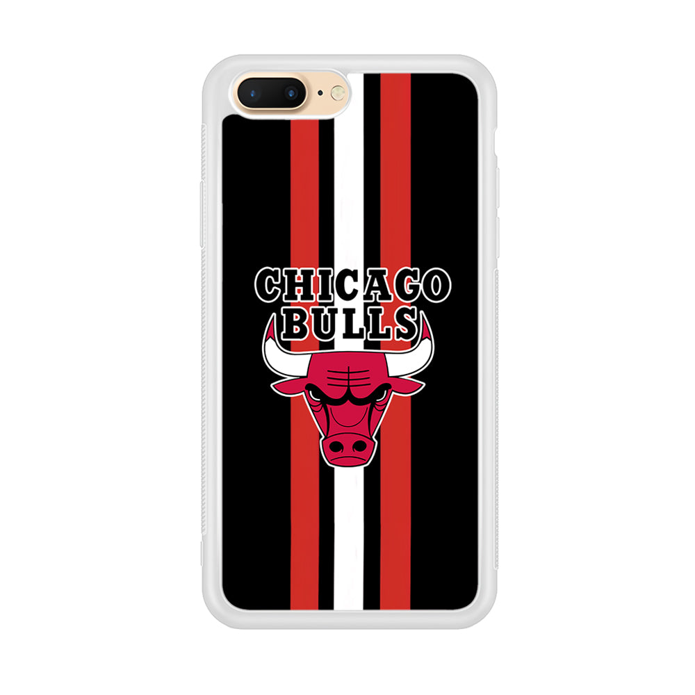 Chicago Bulls Stripe And Emblem iPhone 8 Plus Case