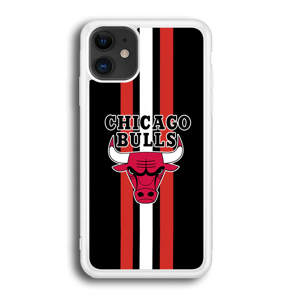 Chicago Bulls Stripe And Emblem iPhone 12 Case