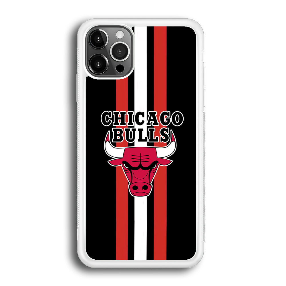 Chicago Bulls Stripe And Emblem iPhone 12 Pro Case