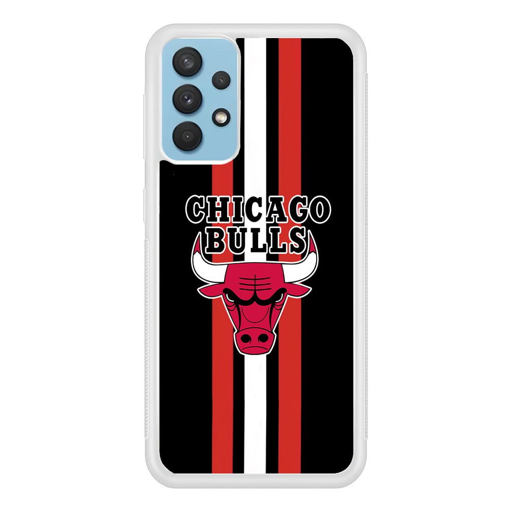 Chicago Bulls Stripe And Emblem Samsung Galaxy A32 Case