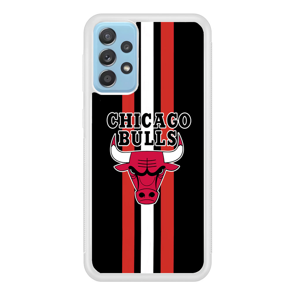 Chicago Bulls Stripe And Emblem Samsung Galaxy A72 Case
