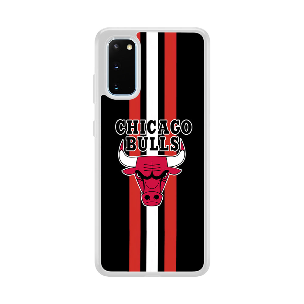 Chicago Bulls Stripe And Emblem Samsung Galaxy S20 Case