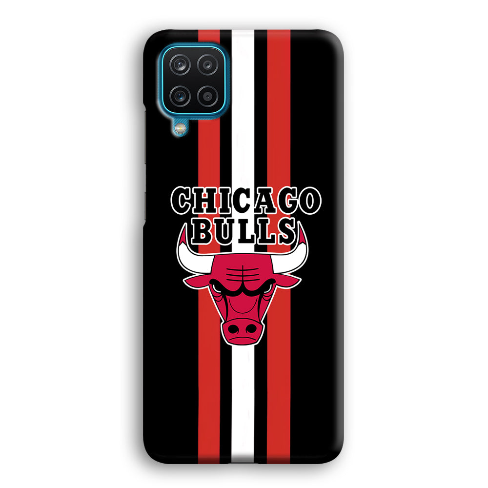Chicago Bulls Stripe And Emblem Samsung Galaxy A12 Case