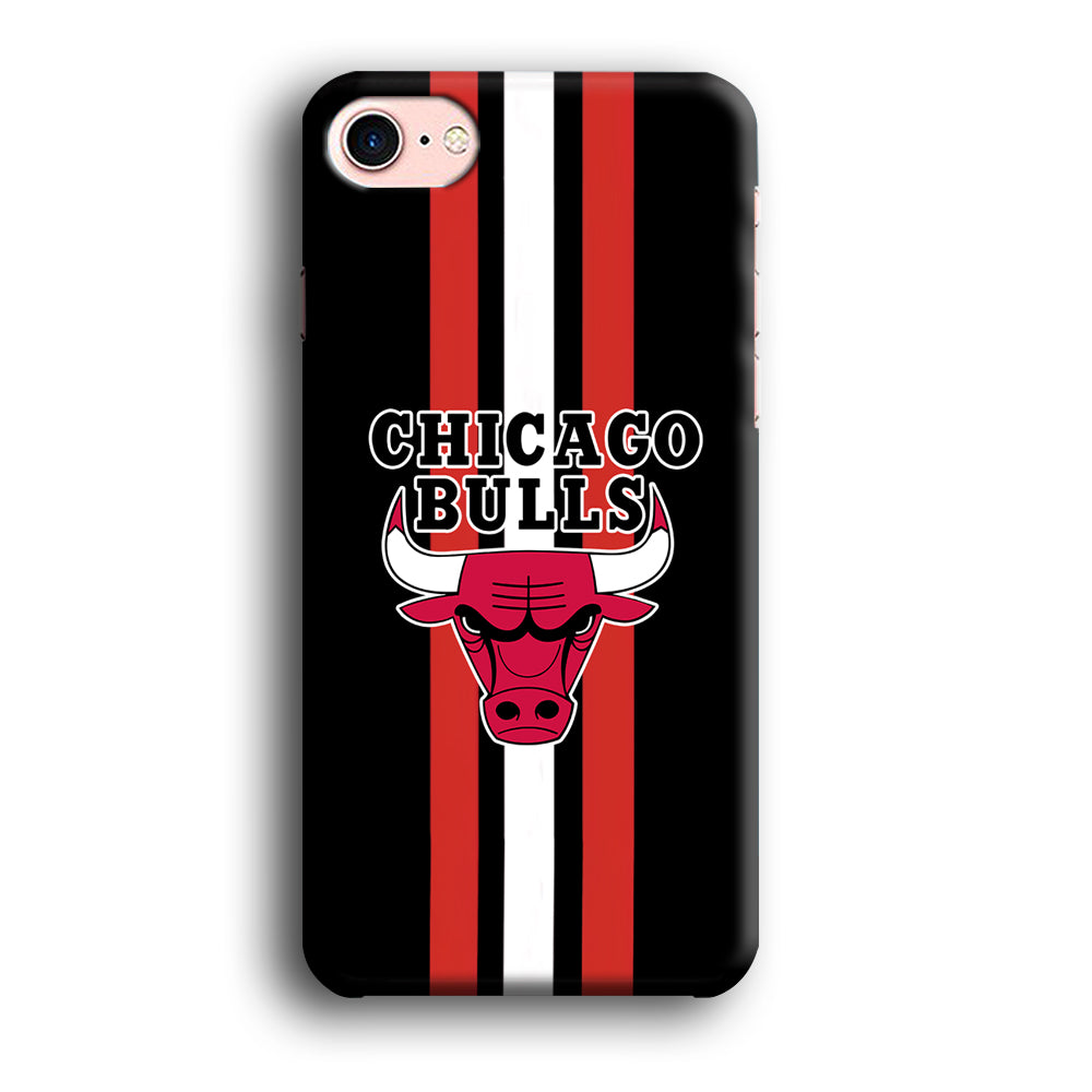 Chicago Bulls Stripe And Emblem iPhone 8 Case