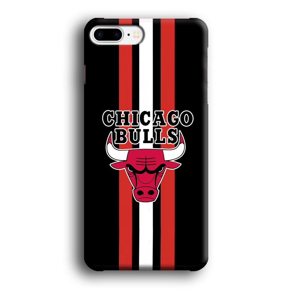 Chicago Bulls Stripe And Emblem iPhone 8 Plus Case