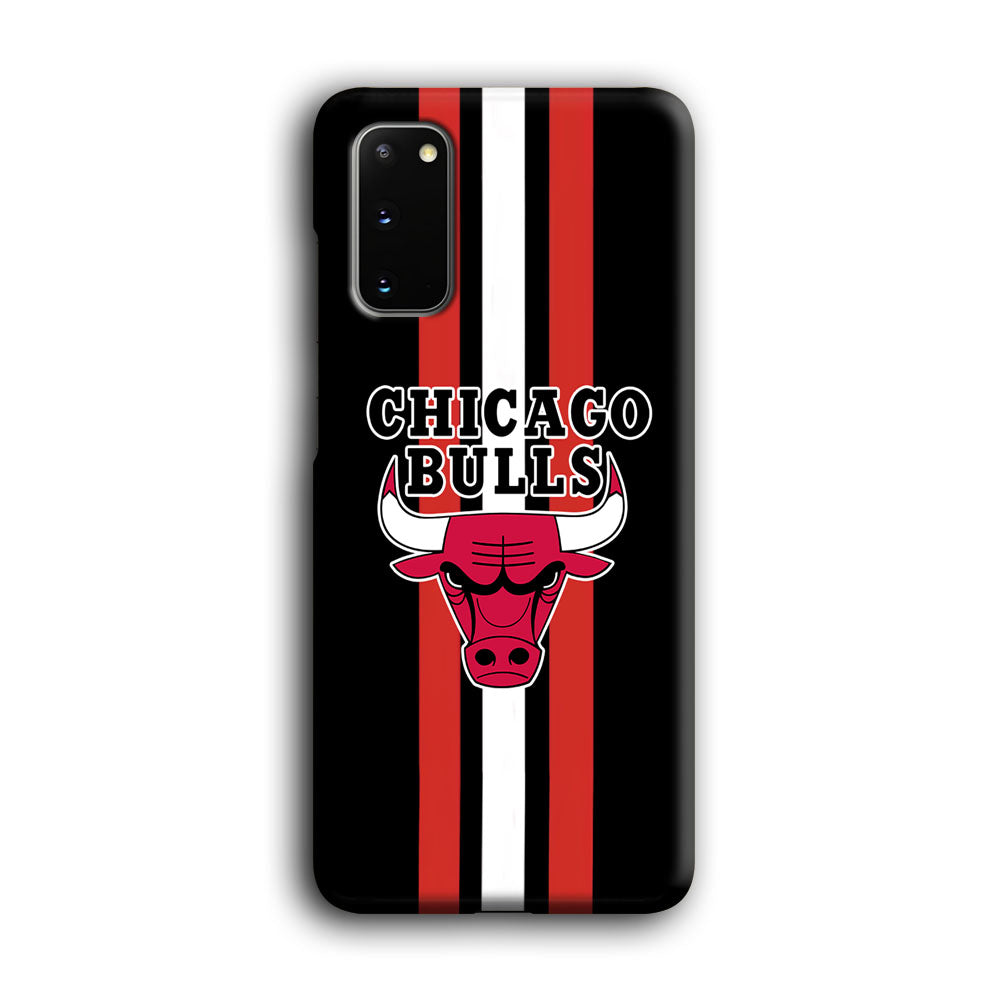 Chicago Bulls Stripe And Emblem Samsung Galaxy S20 Case