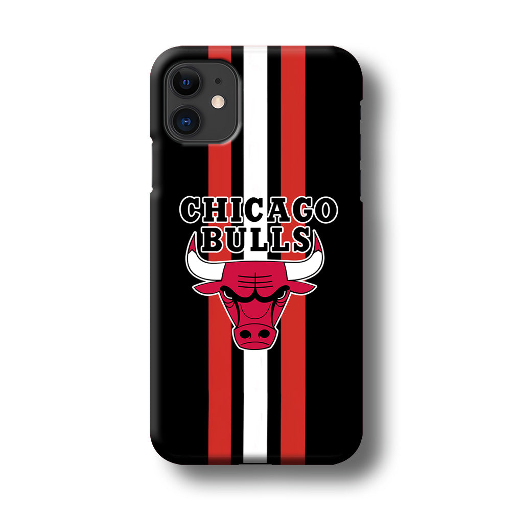 Chicago Bulls Stripe And Emblem iPhone 11 Case