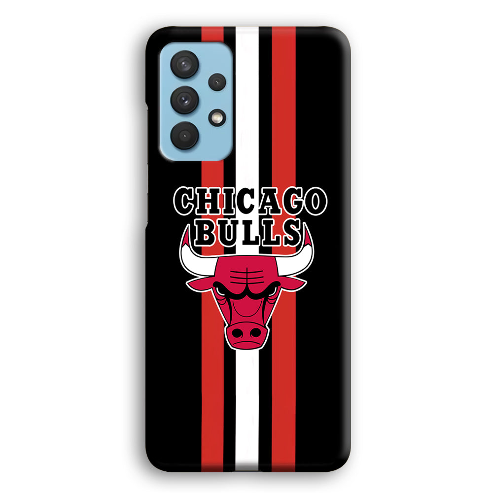 Chicago Bulls Stripe And Emblem Samsung Galaxy A32 Case