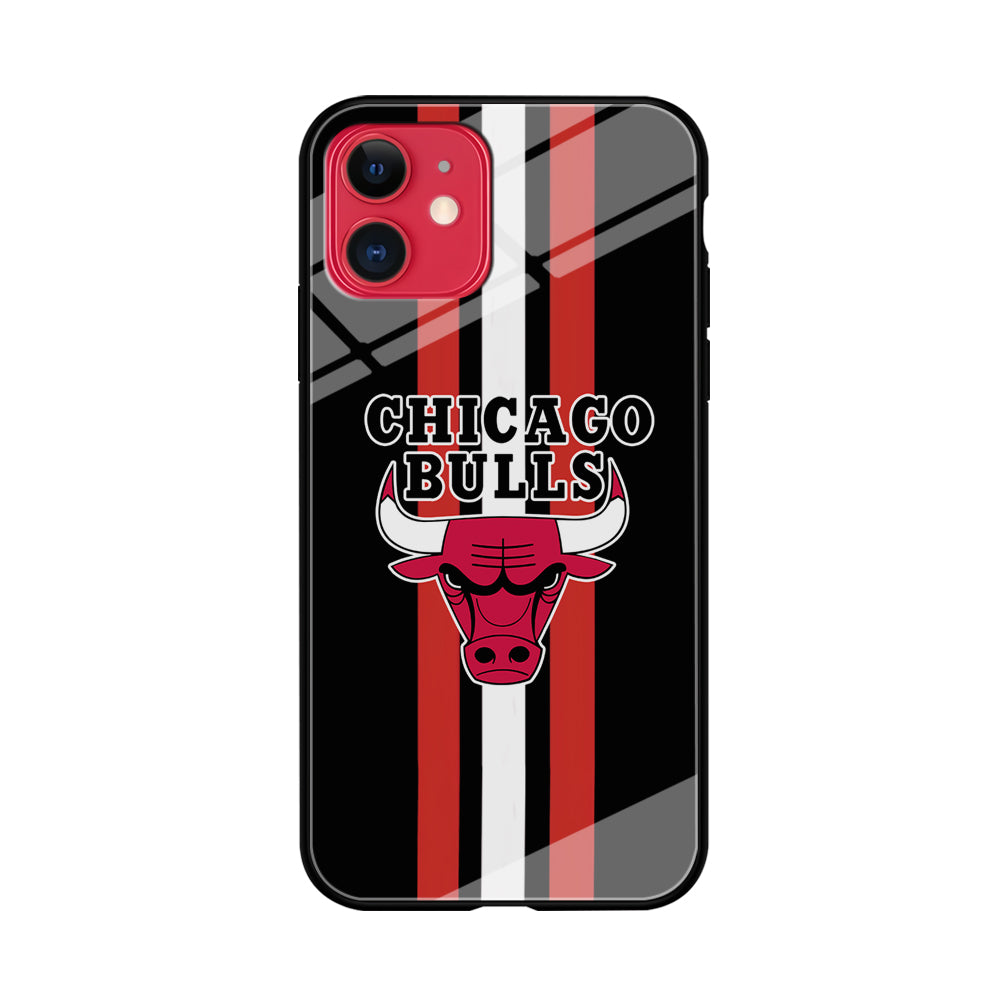 Chicago Bulls Stripe And Emblem iPhone 11 Case