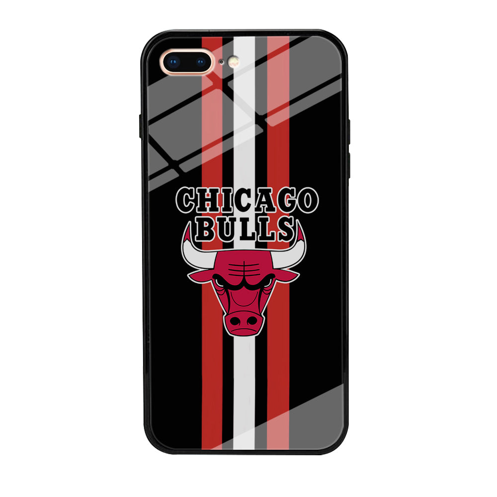 Chicago Bulls Stripe And Emblem iPhone 8 Plus Case