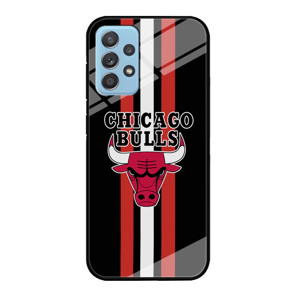 Chicago Bulls Stripe And Emblem Samsung Galaxy A72 Case