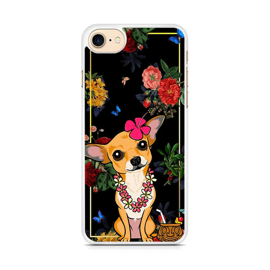 Chihuahua Dog Summer Frame iPhone 8 Case