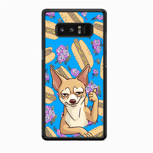 Chihuahua and Hot Dog Bid Samsung Galaxy Note 8 Case
