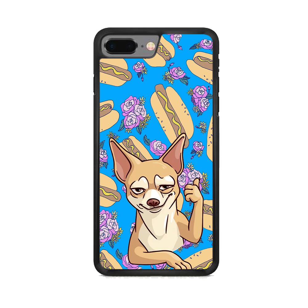 Chihuahua and Hot Dog Bid iPhone 7 Plus Case