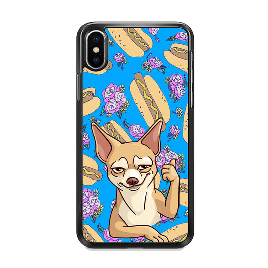 Chihuahua and Hot Dog Bid iPhone XS MAX Case
