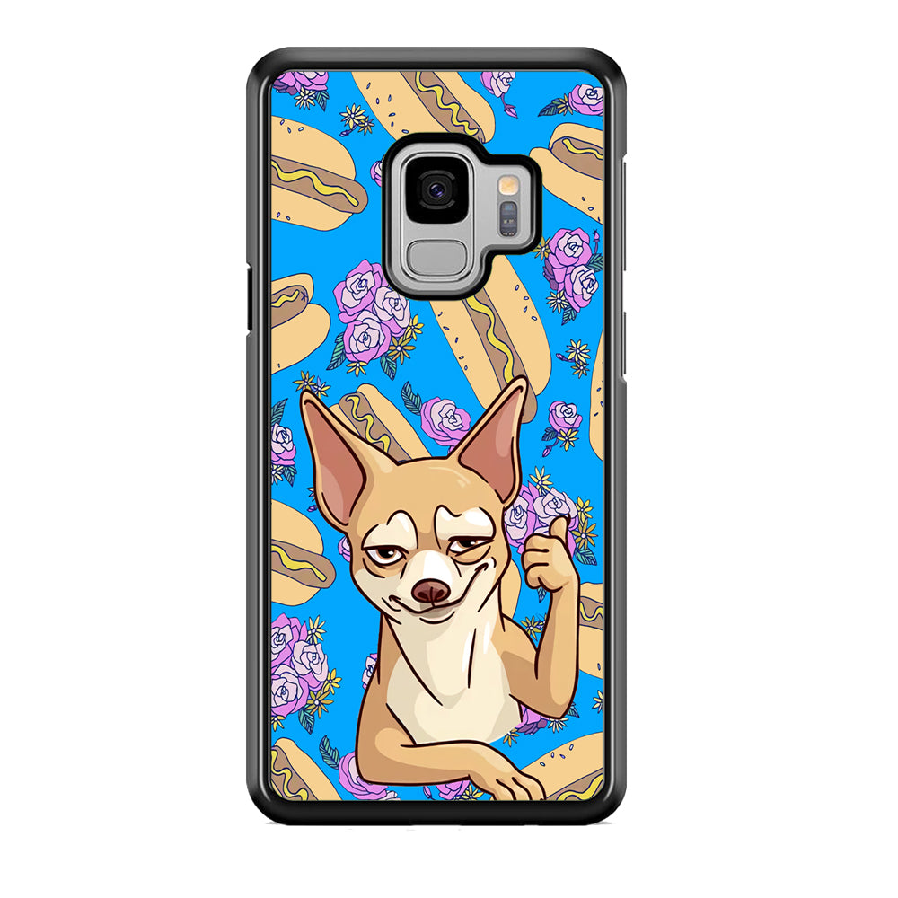 Chihuahua and Hot Dog Bid Samsung Galaxy S9 Case Default Title