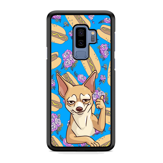 Chihuahua and Hot Dog Bid Samsung Galaxy S9 Plus Case