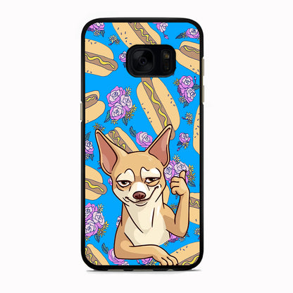 Chihuahua and Hot Dog Bid Samsung Galaxy S7 Edge Case