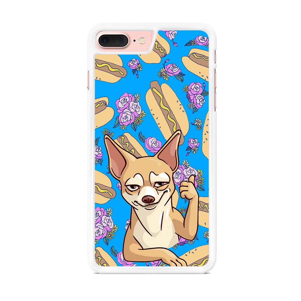 Chihuahua and Hot Dog Bid iPhone 7 Plus Case