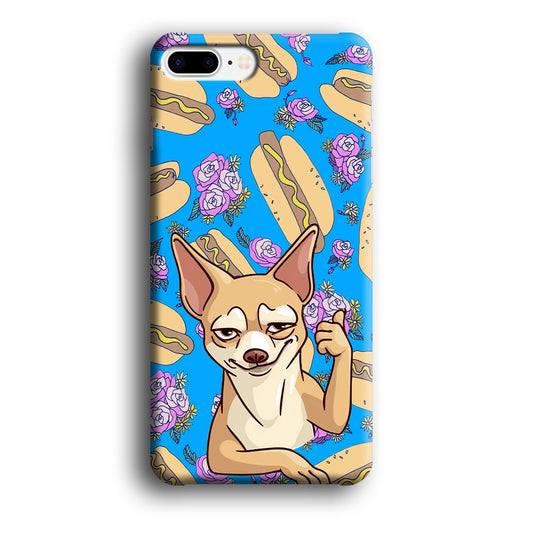Chihuahua and Hot Dog Bid iPhone 7 Plus Case
