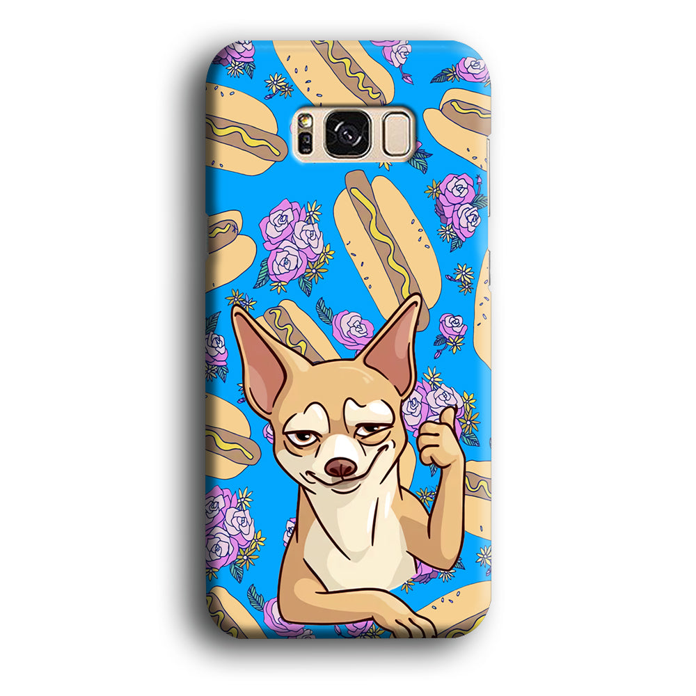 Chihuahua and Hot Dog Bid Samsung Galaxy S8 Plus Case 3D Case