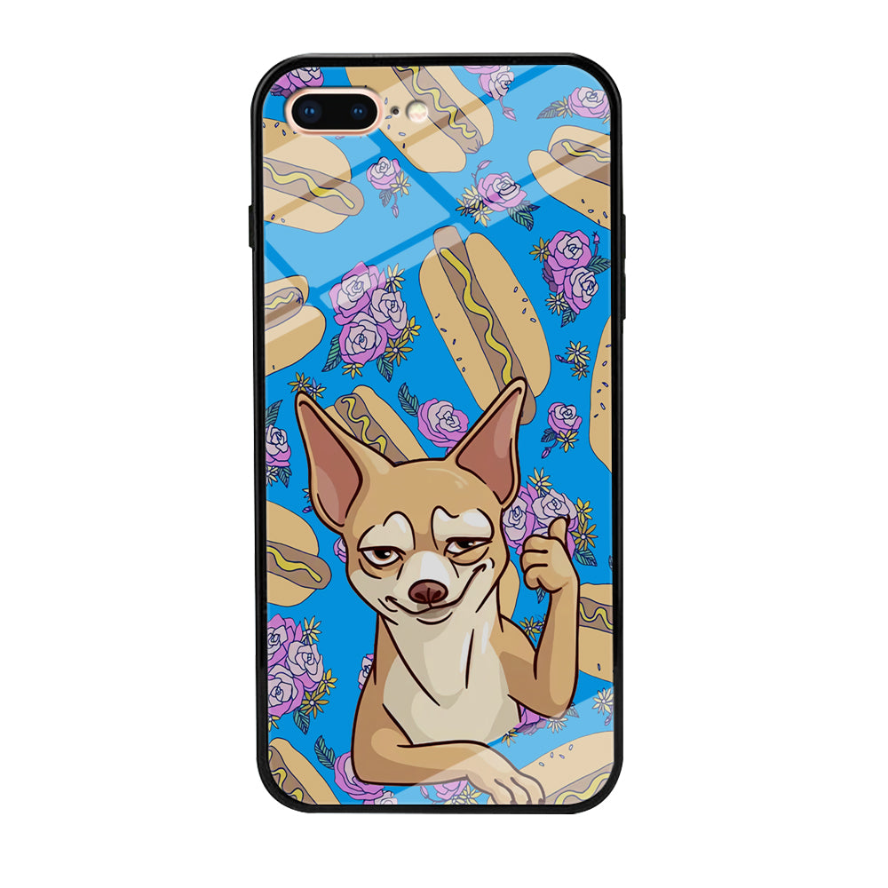 Chihuahua and Hot Dog Bid iPhone 7 Plus Case