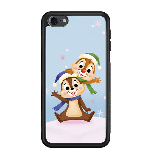 Chip And Dale Happy In Winter iPod Touch 6 Case - Carneyforia