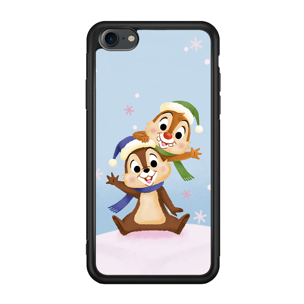 Chip And Dale Happy In Winter iPhone 8 Case