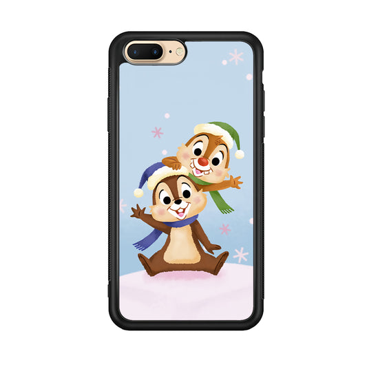 Chip And Dale Happy In Winter iPhone 8 Plus Case