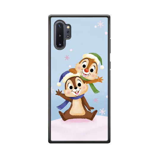 Chip And Dale Happy In Winter Samsung Galaxy Note 10 Plus Case