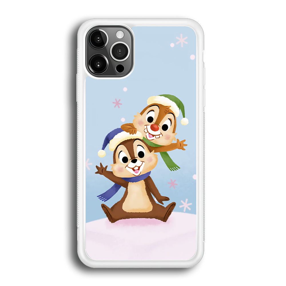 Chip And Dale Happy In Winter iPhone 12 Pro Case