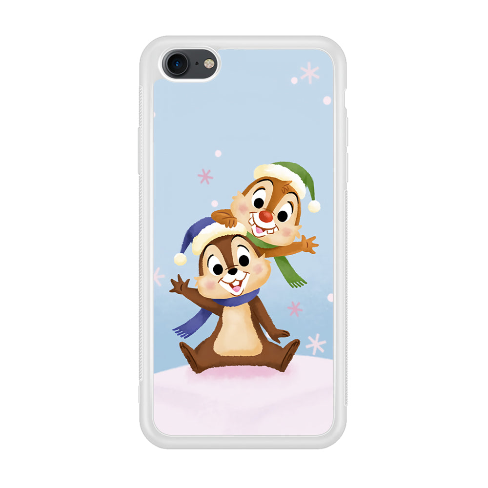 Chip And Dale Happy In Winter iPhone 8 Case