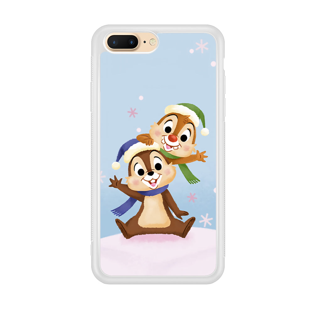 Chip And Dale Happy In Winter iPhone 8 Plus Case