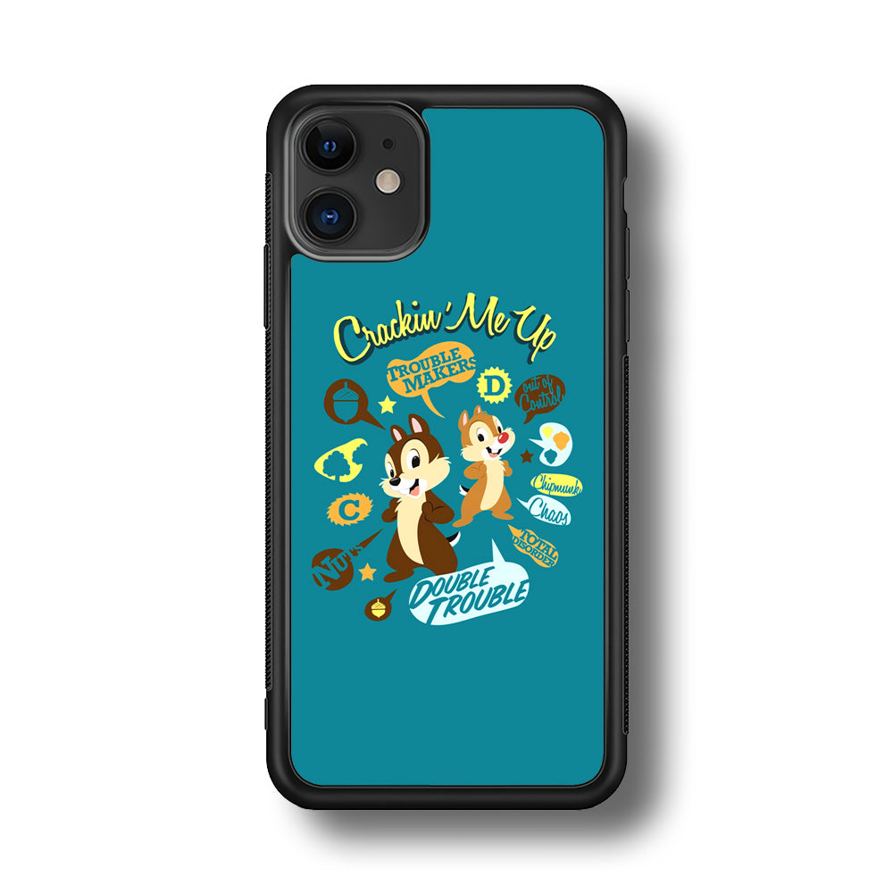 Chip N Dale Double Trouble iPhone 11 Case Rubber Black (2D Case)