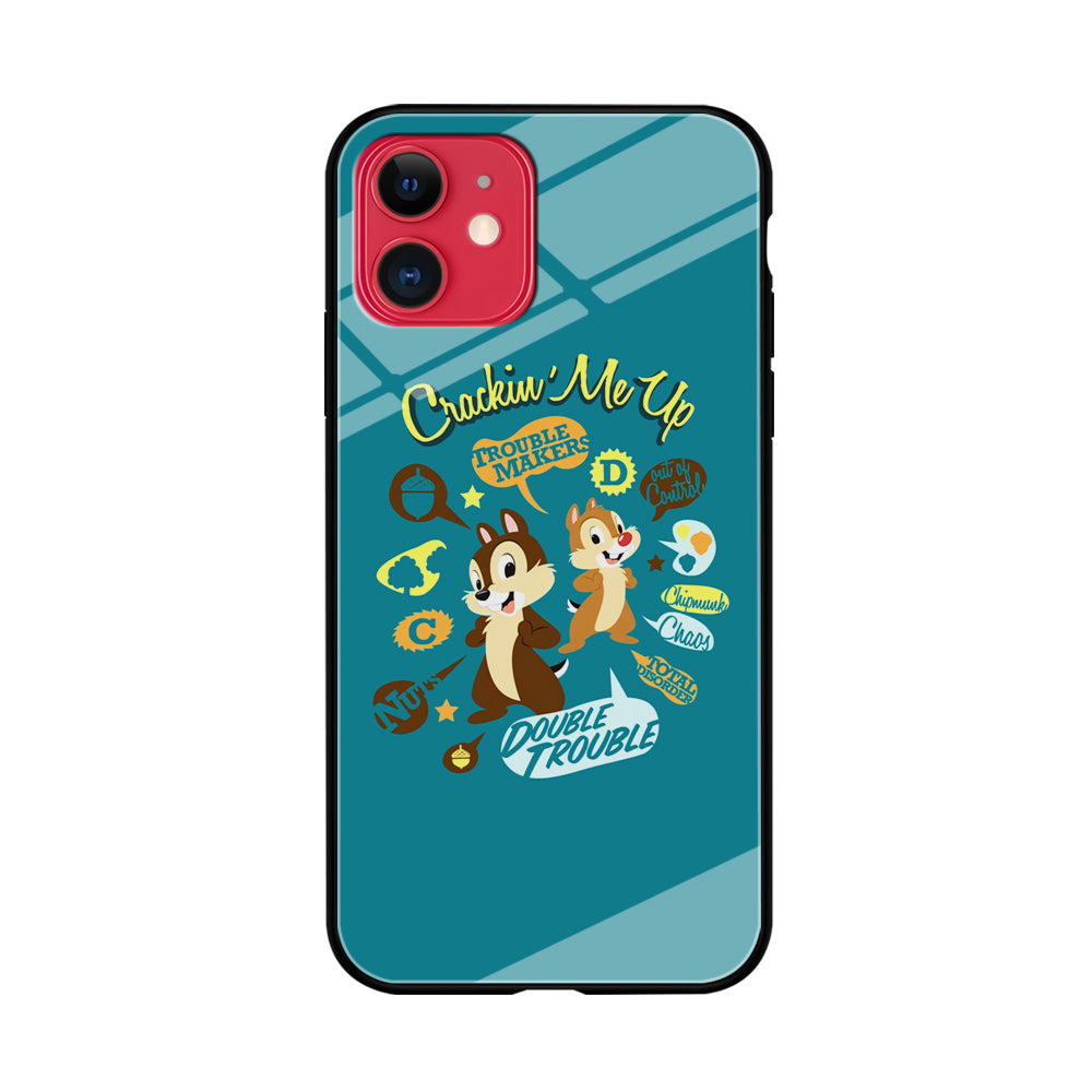 Chip N Dale Double Trouble iPhone 11 Case Tempered Glass Case