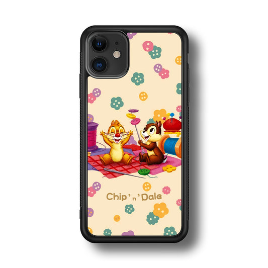 Chip N Dale Play with Yarn iPhone 11 Case